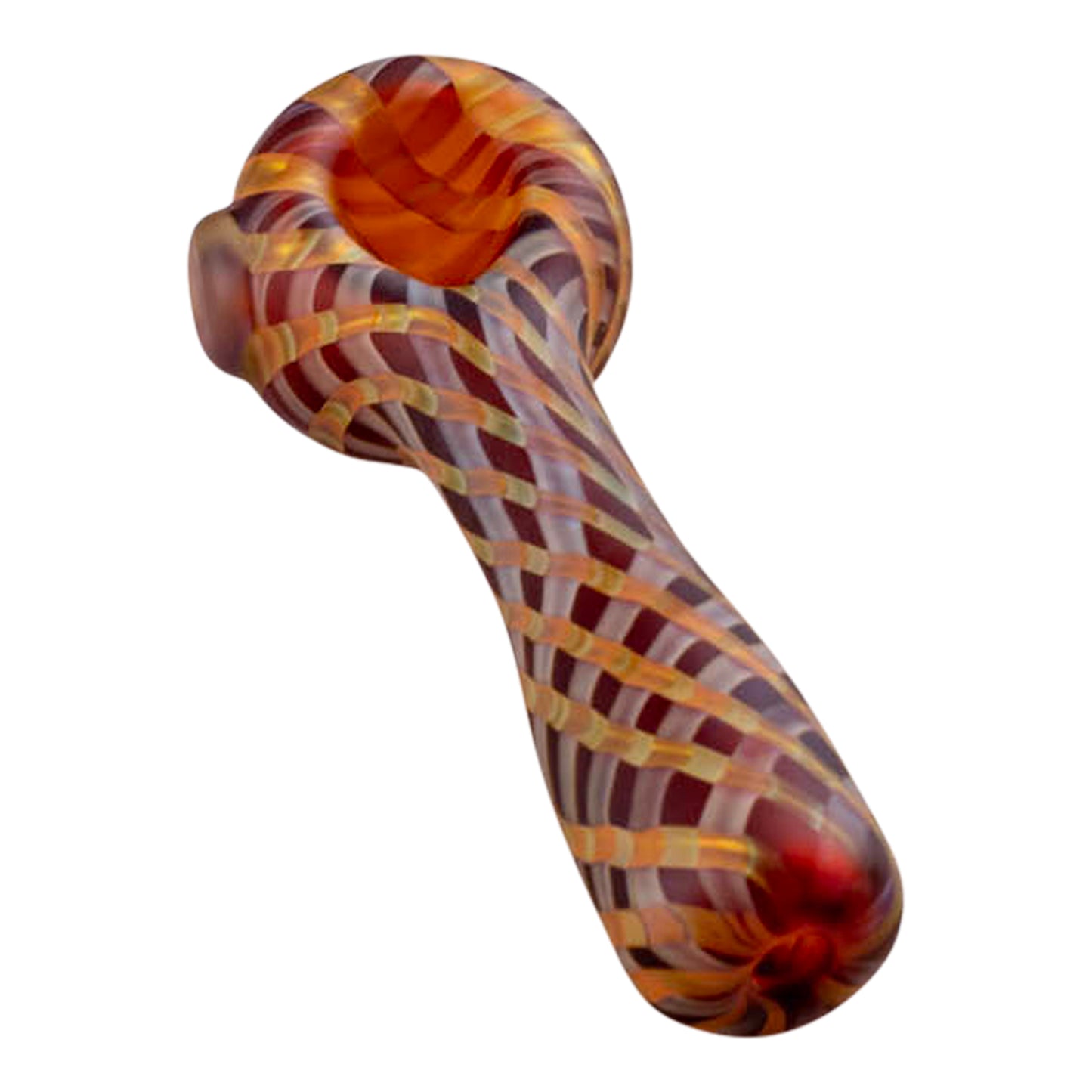 Lines In The Sand Glass Pipe - 5in Amber