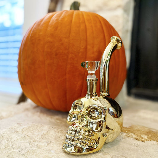 Mini Skull Bubbler - 8in