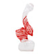 4-inch heat-safe mini glass classic bubbler bent neck red white swirl colors twisting design genie-in-a-bottle shape