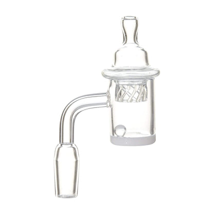 Cute male quartz banger smoking dab accessory with carb cap and marbles sleek design