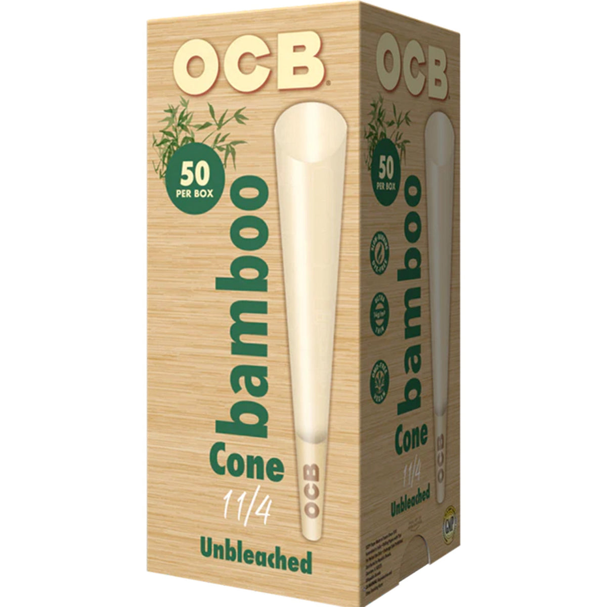 Obcon Box OCB Bamboo 1 1/4 Cone Box - Everything 420