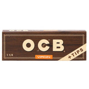 OCB Papers + Tips Unbleached Virgin / 1 1/4