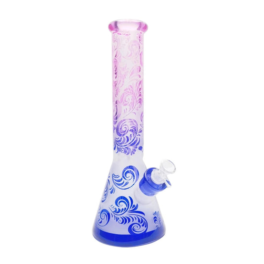 Ombre Frosted Herb Bong - 14in