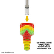 Ooze Cranium 4-in-1 Silicone Water Pipe n Nectar Collector - 8.5in