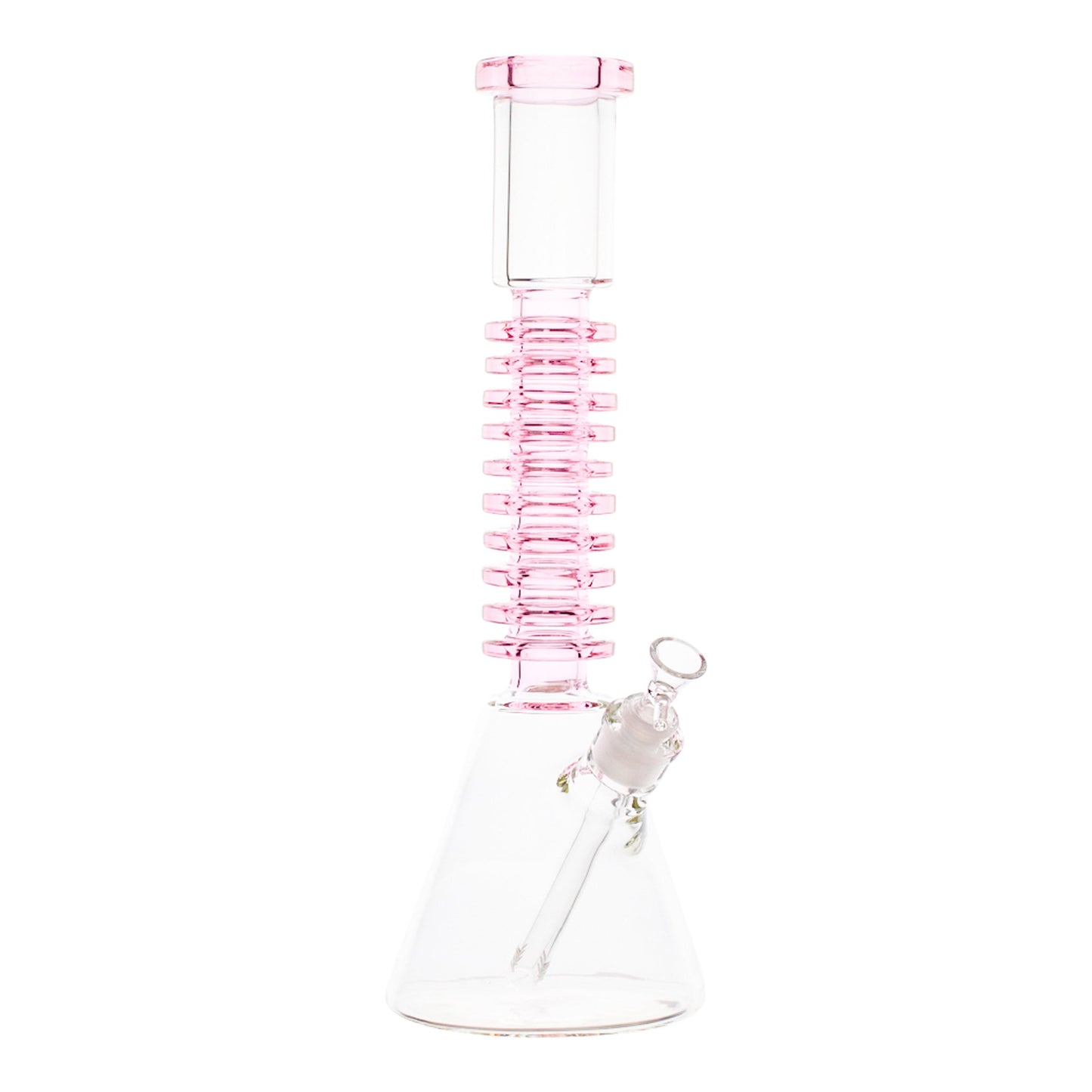 Pink Griptonite Beaker Bong - 16in