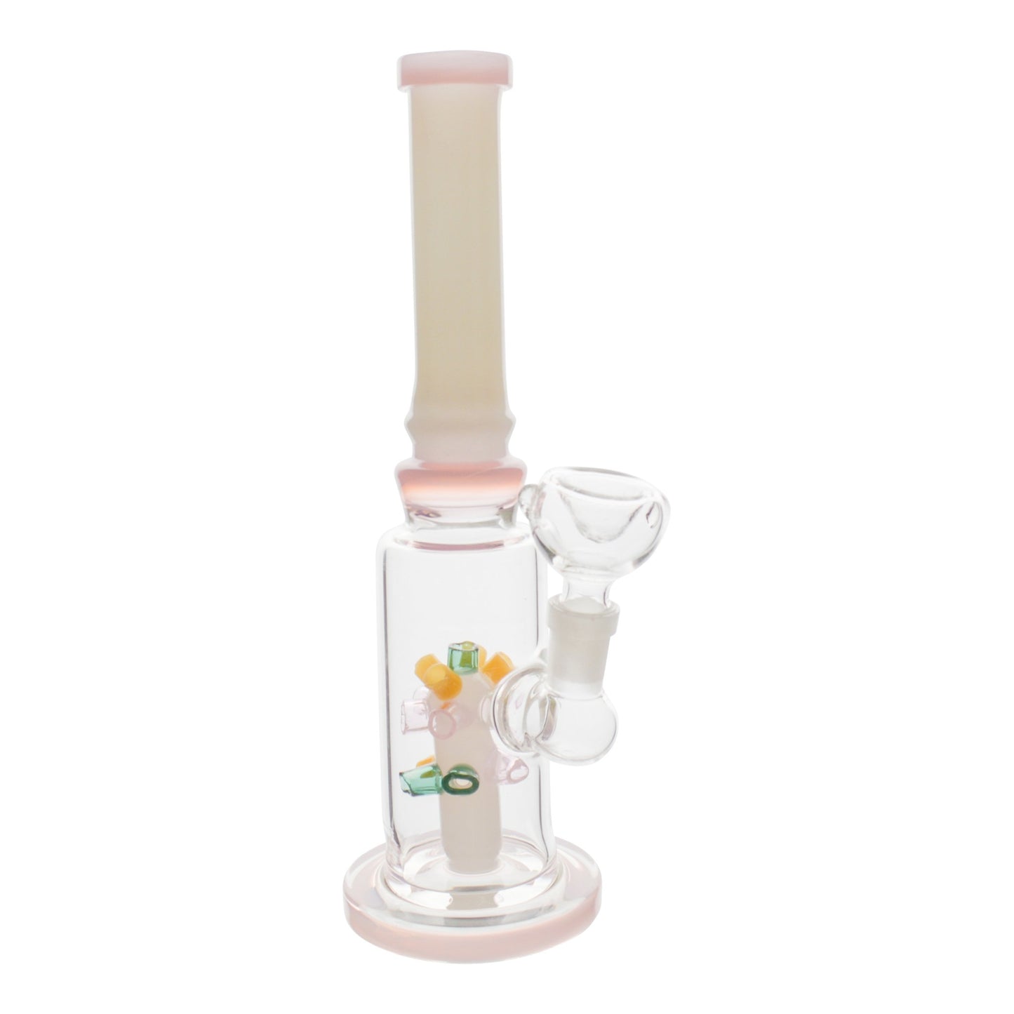 Pink Lite Brite Perc Bong - 10in