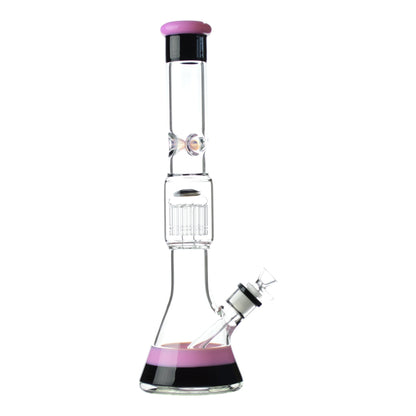 Pink Power Puff Beaker Bong - 18in