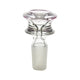 Pink Round Glass Bong Bowl - 14mm Male