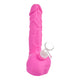 Pink Silicone Phallus Bong - 8.5in