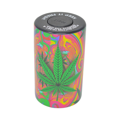 Plastic Vacuum Stash Jar Trippy Hippy