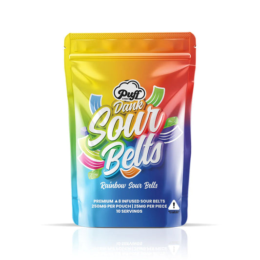 Puff Delta 8 Dank Gummies - 250mg Rainbow