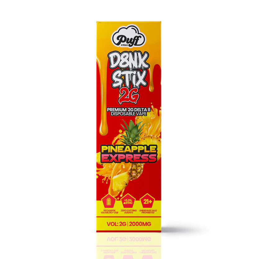 Puff Delta 8 Dank Stix Vape - 2000mg Pineapple Express