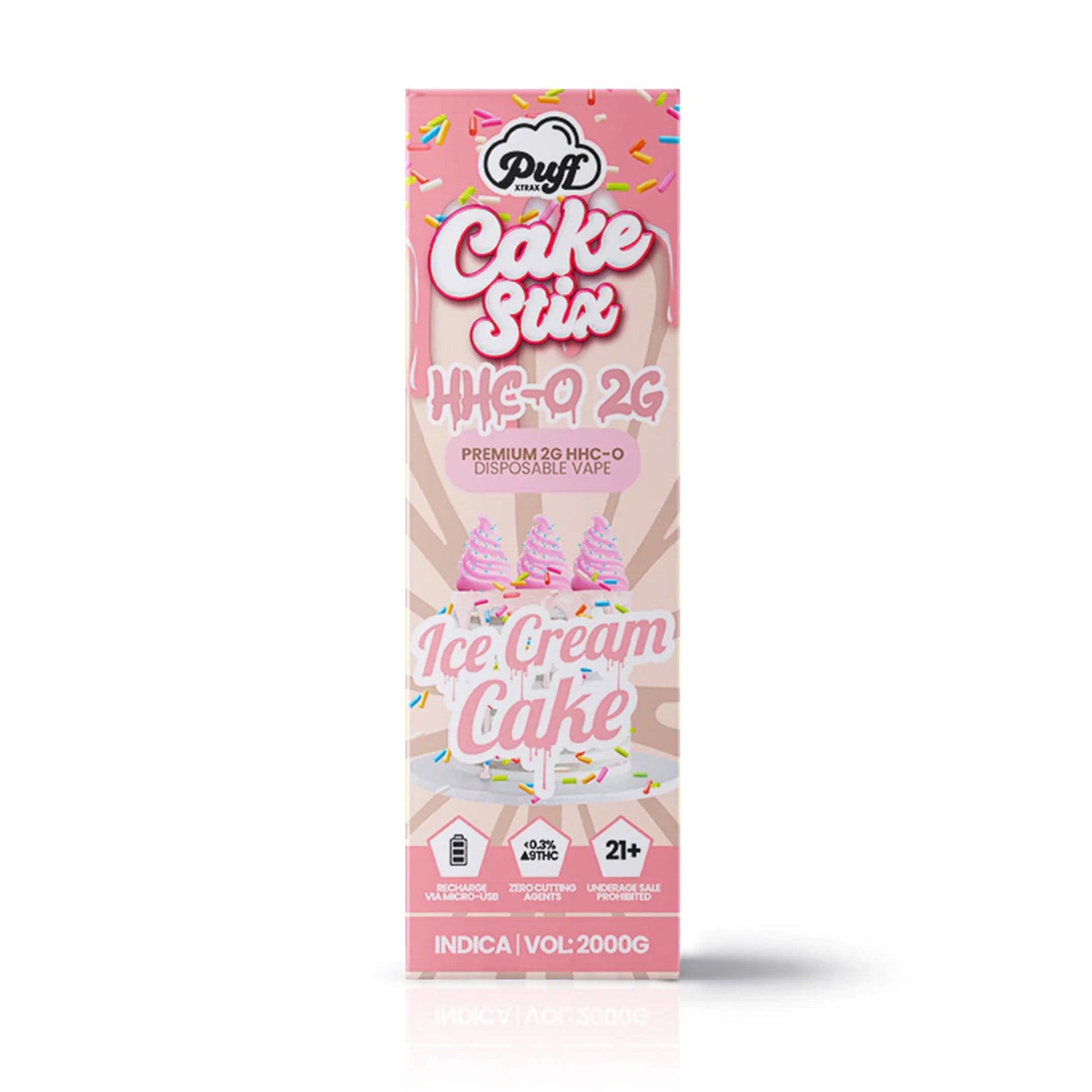 xtrax disposable vape Puff HHC-O Cake Stix Vape - 2000mg