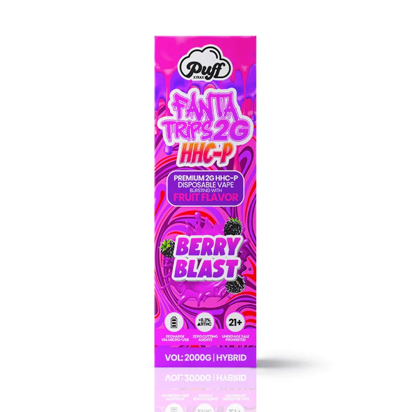 Puff HHC-P Stix Vape - 2000mg Berry Blast