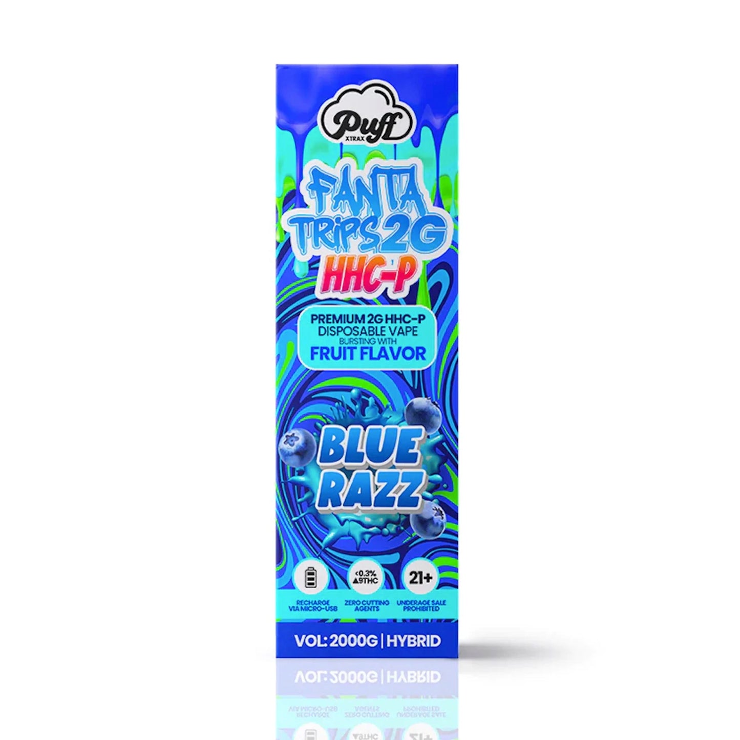 Puff HHC-P Stix Vape - 2000mg Blue Razz