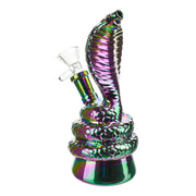 Rainbow Cobra Snake Bong - 6.5in