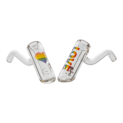 Rainbow Layback Bubbler - 5in