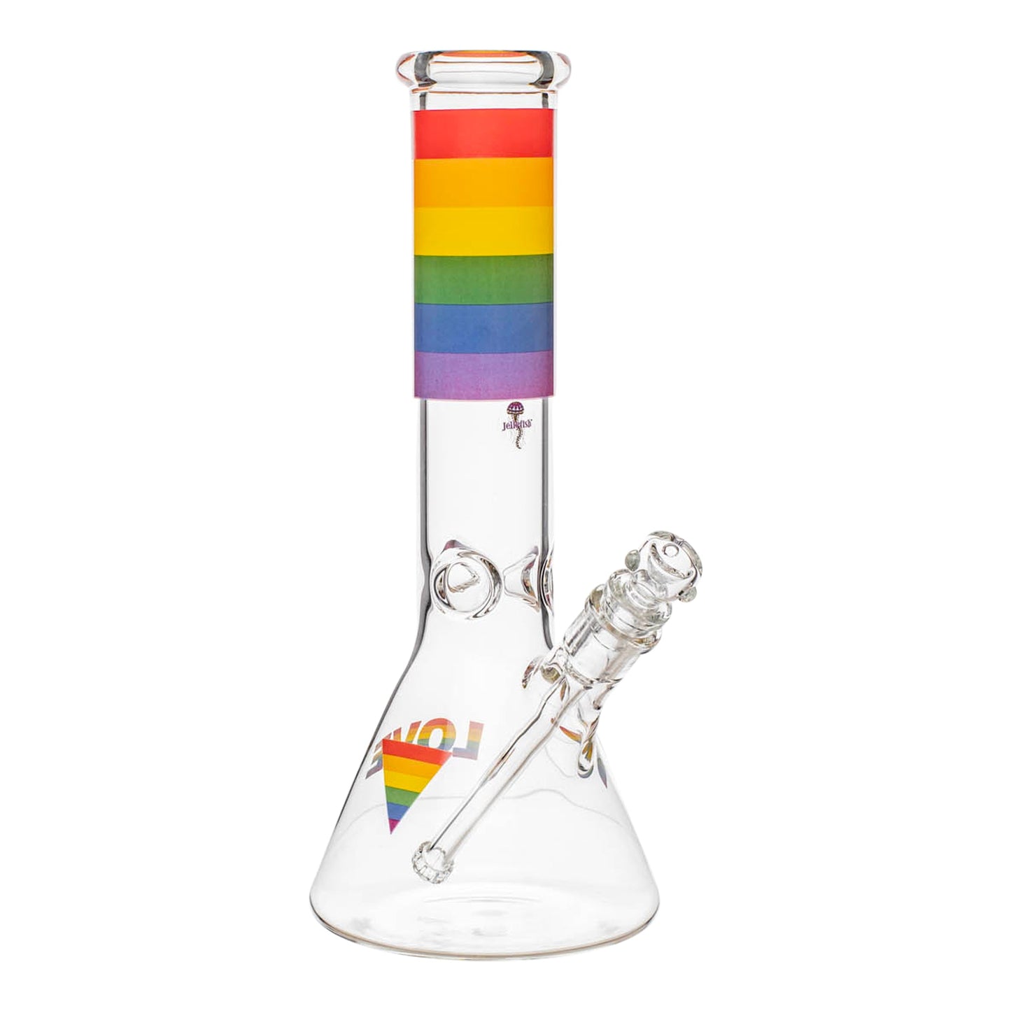 Rainbow Pride Beaker Bong - 12in