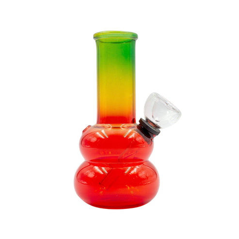 Rasta Glass Mini Carb Bong - 5in - Everything 420