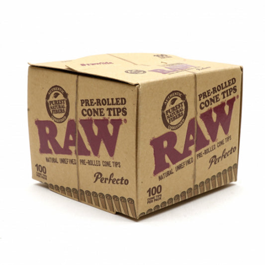 RAW Prerolled Perfecto Conical Tips - 3 Pack