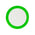 6-inch small round silicone dab mat smoking accessory with silicone surface to keep dab rig stable and green border design