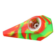 Silicone Diamond Hand Pipe - 4in