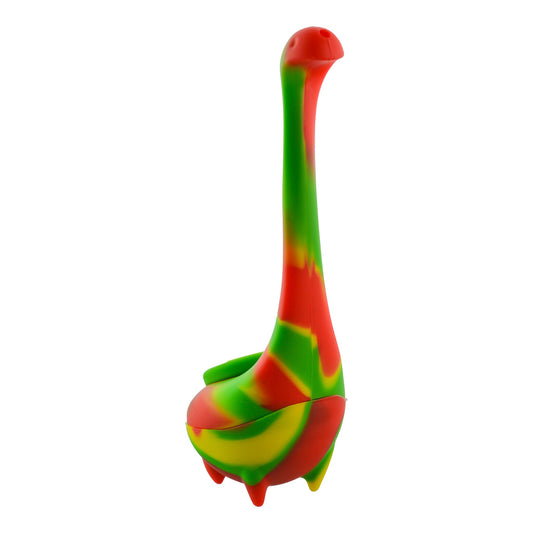 Silicone Dino Pipe - 7.5in Rasta