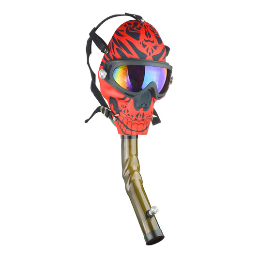 Silicone Mask Bong - 11in Red