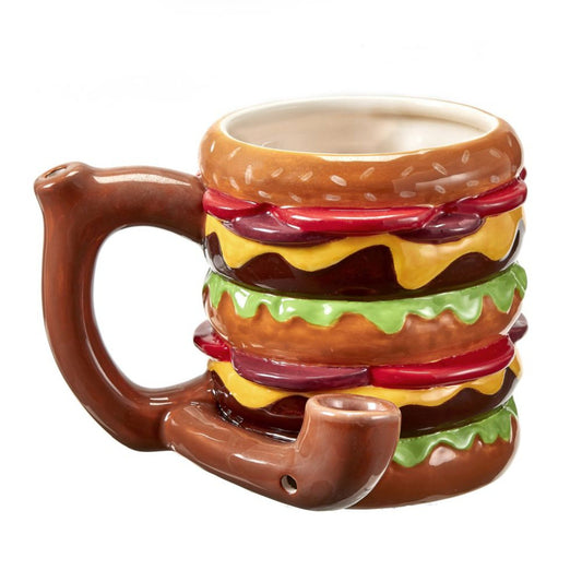 Smokeable Mug Pipe Cheeseburger