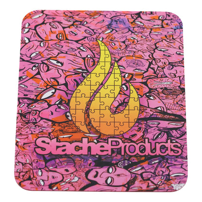 Stache Products Silicone Dab Mat - 8in Pink