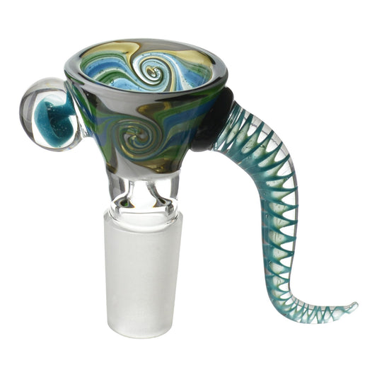 The Haida Bowl -14mm Male Blue / Green