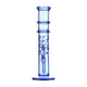 Sleek 11-inch straight-shooter glass bong with multilayered ice-catcher in elegant deep color