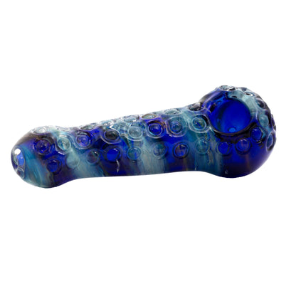 5-inch glass pipe smoking device with textured body for better grip mermaid-inspired ocean look