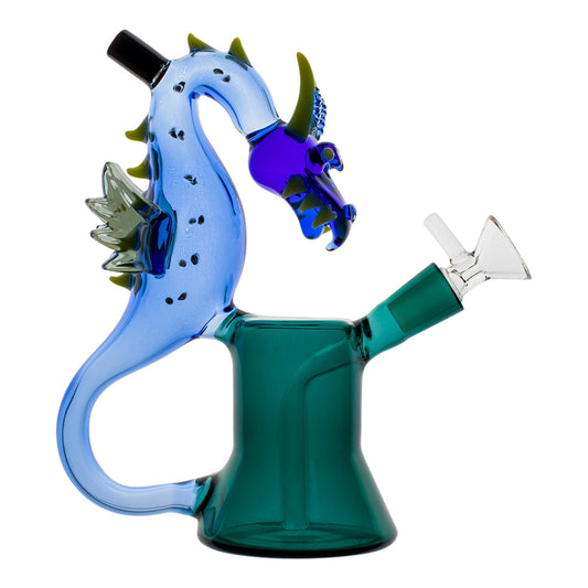 The Sea Dragon Bubbler Bong - 7in