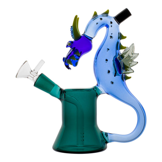 The Sea Dragon Bubbler Bong - 7in