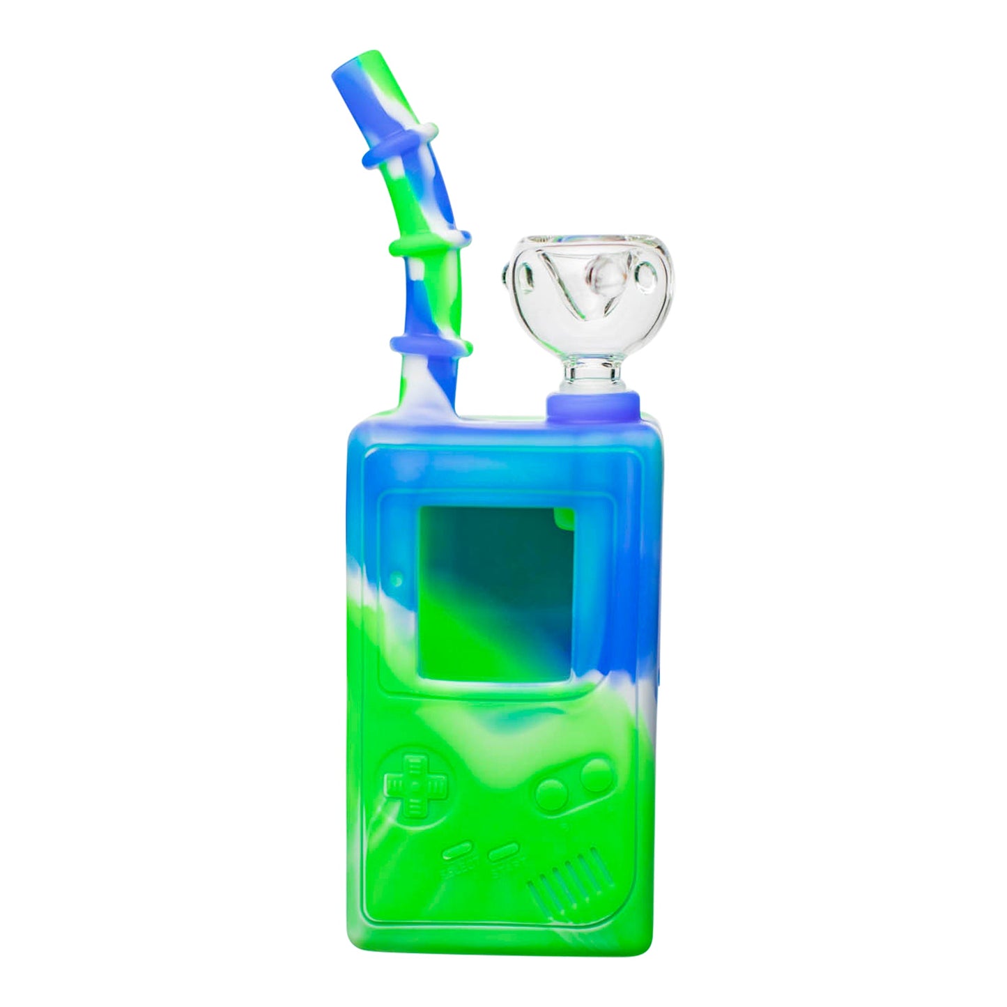 The Silicone GameBong - 7in Green/Blue