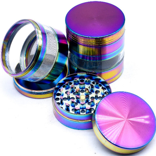 Transparent Rainbow Grinder - 2in