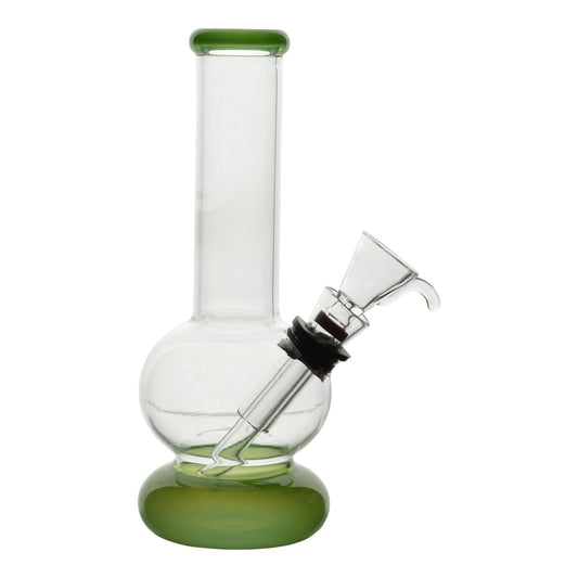 Two Tone Mini Bong - 6in Green