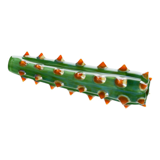 Unparalleled Glass Cactus Chillum - 4in Green