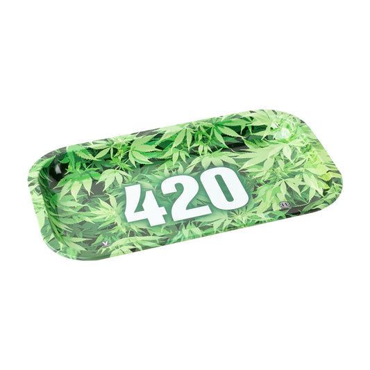 V Syndicate 420 Leafy Metal Rolling Tray