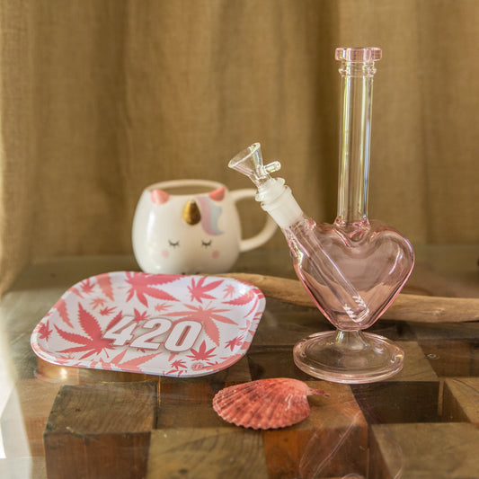 V Syndicate 420 Pink Metal Rolling Tray