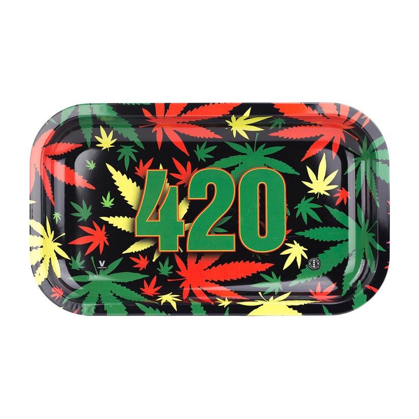 V Syndicate 420 Rasta Metal Rolling Tray - Everything 420