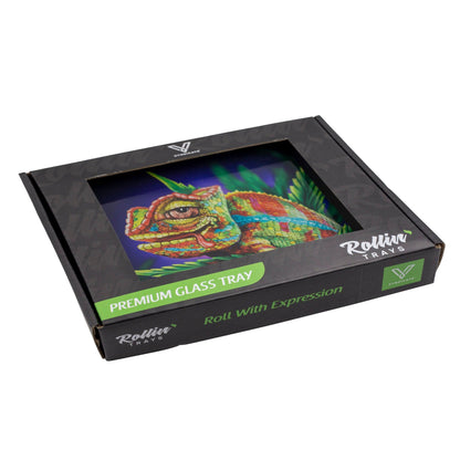 V Syndicate Cloud 9 Chameleon Glass Rolling Tray