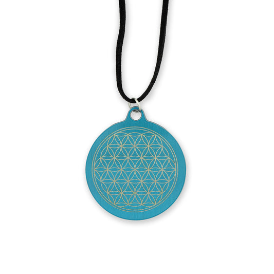 V Syndicate Flower of Life Dabit Necklace Blue