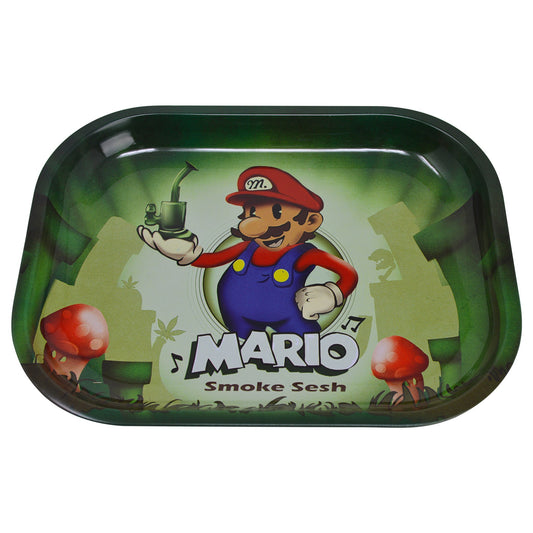 V Syndicate Smoke Sesh Metal Rolling Tray - 7in Mini