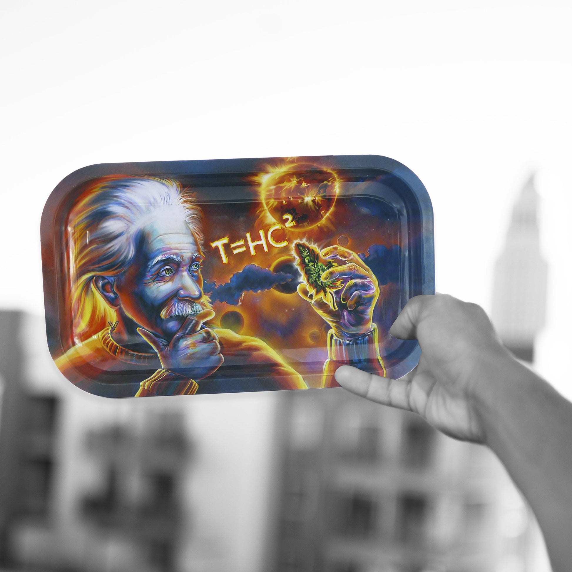 V Syndicate T=HC2 Einstein Metal Rolling Tray