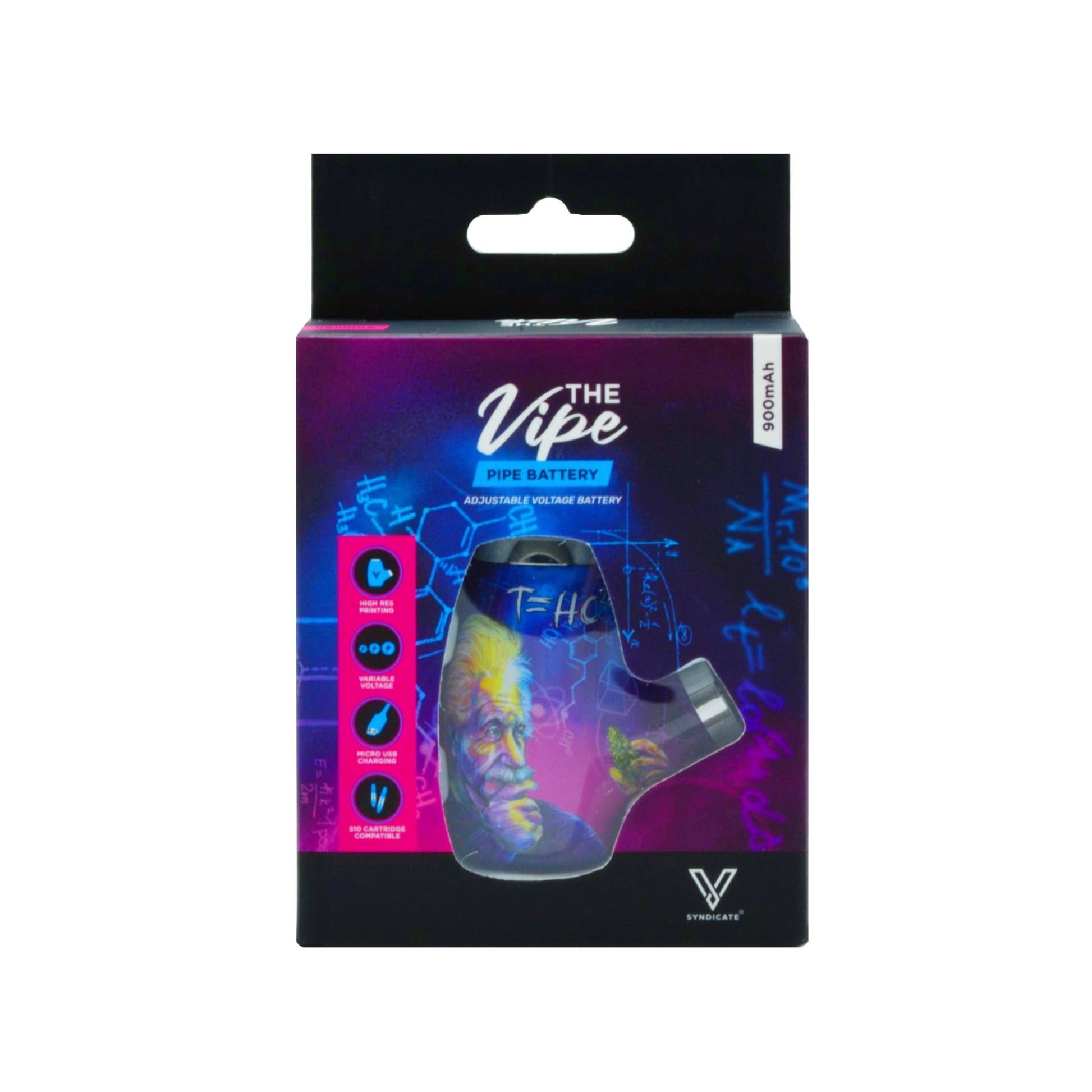 V Syndicate The Vipe Pipe Battery - 4.5in Einstein Classic