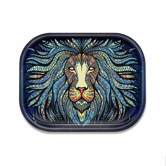 V Syndicate Tribal Lion Metal Rolling Tray Small