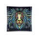 V Syndicate Tribal Lion Square Glass Ashtray - 4.5in