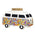 Vintage Bus Stash Jar - 4in Psychadelic